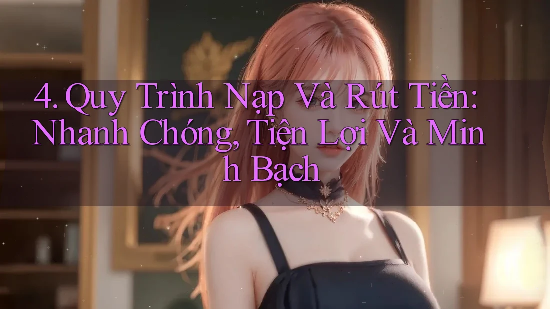 4. Quy Trình Nạp Và Rút Tiền: Nhanh Chóng, Tiện Lợi Và Minh Bạch 4. Quy Trình Nạp Và Rút Tiền: Nhanh Chóng, Tiện Lợi Và Minh Bạch