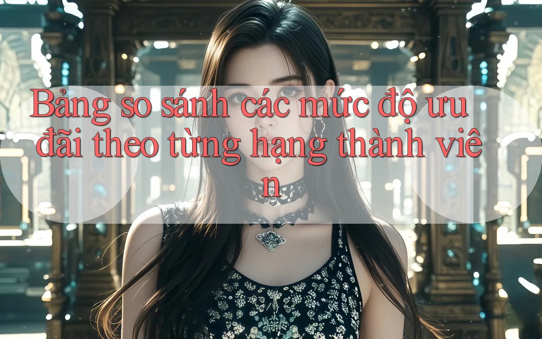 Bảng so sánh các mức độ ưu đãi theo từng hạng thành viên