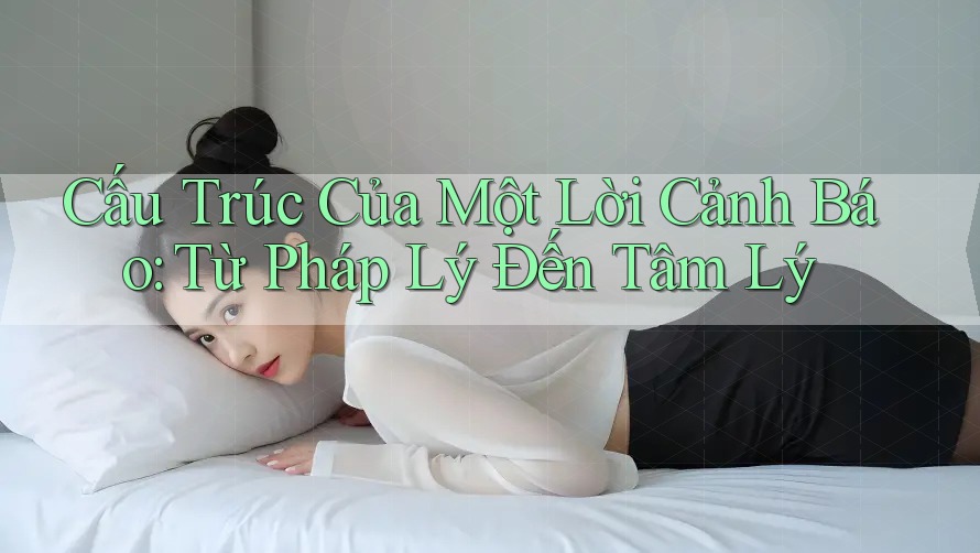 Cấu Trúc Của Một Lời Cảnh Báo: Từ Pháp Lý Đến Tâm Lý Cấu Trúc Của Một Lời Cảnh Báo: Từ Pháp Lý Đến Tâm Lý