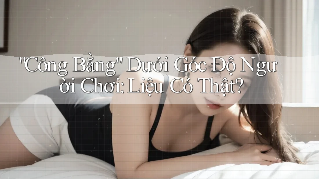 “Công Bằng” Dưới Góc Độ Người Chơi: Liệu Có Thật? “Công Bằng” Dưới Góc Độ Người Chơi: Liệu Có Thật?