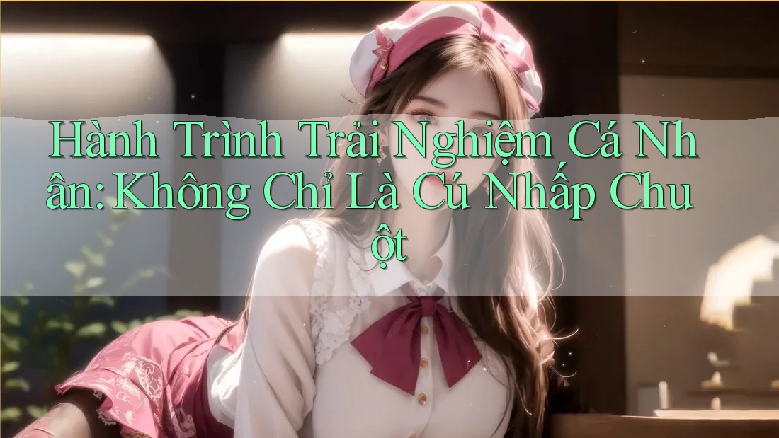Hành Trình Trải Nghiệm Cá Nhân: Không Chỉ Là Cú Nhấp Chuột Hành Trình Trải Nghiệm Cá Nhân: Không Chỉ Là Cú Nhấp Chuột