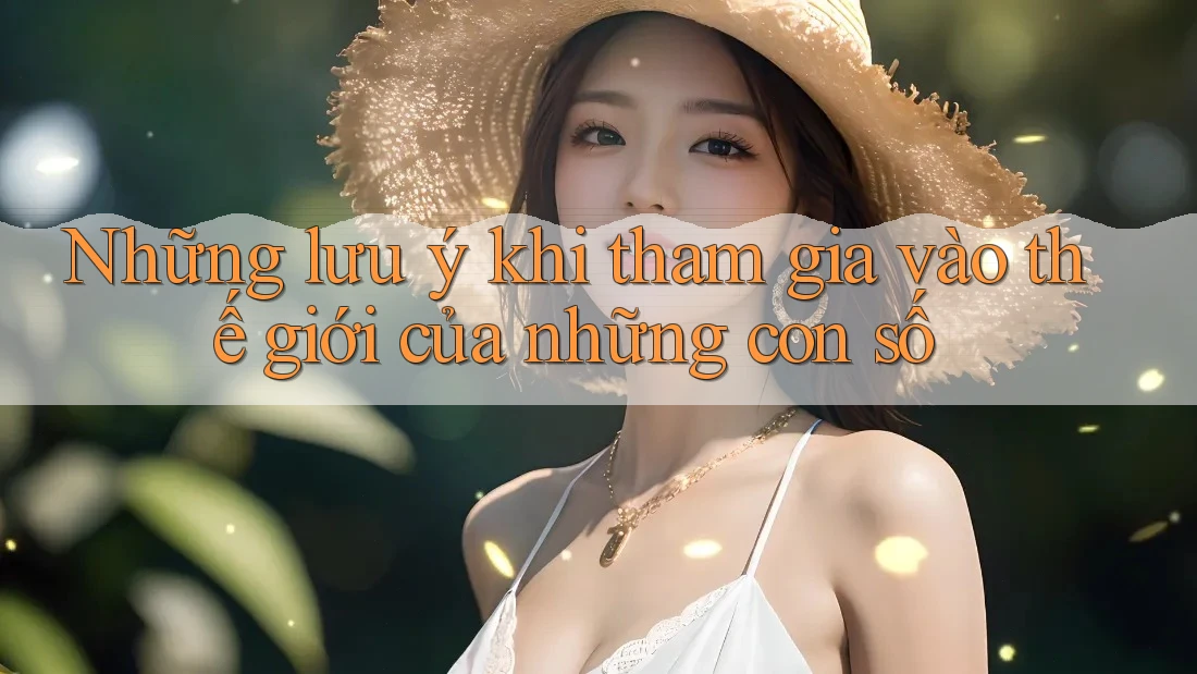 Những lưu ý khi tham gia vào thế giới của những con số Những lưu ý khi tham gia vào thế giới của những con số