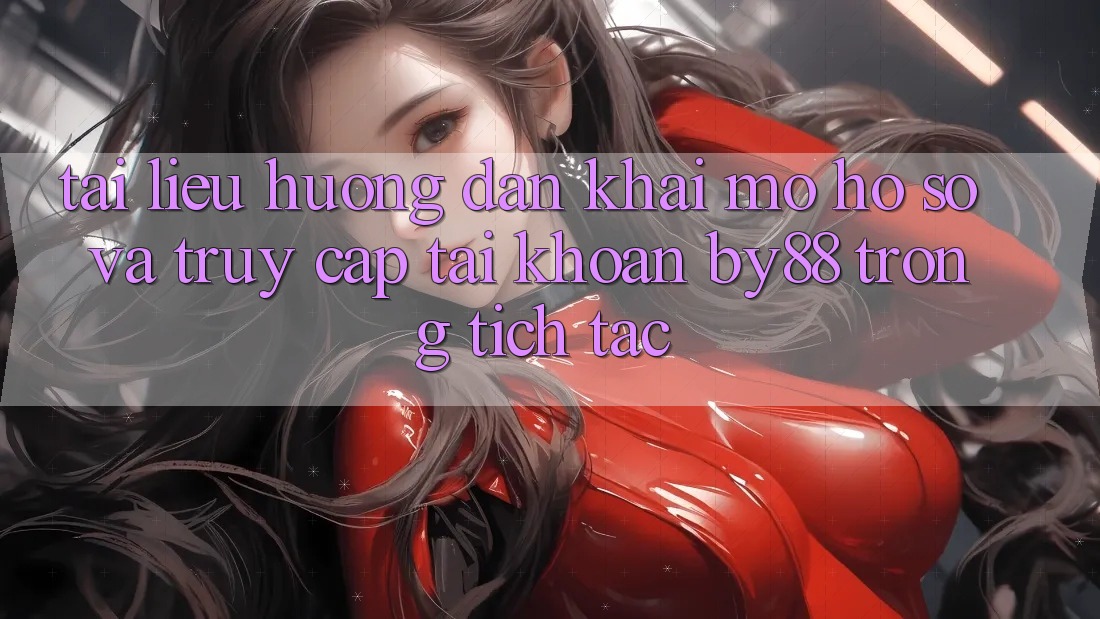 Tài liệu hướng dẫn Khai mở hồ sơ và Truy cập tài khoản by88 trong tích tắc
